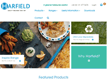 Tablet Screenshot of harfieldtableware.co.uk